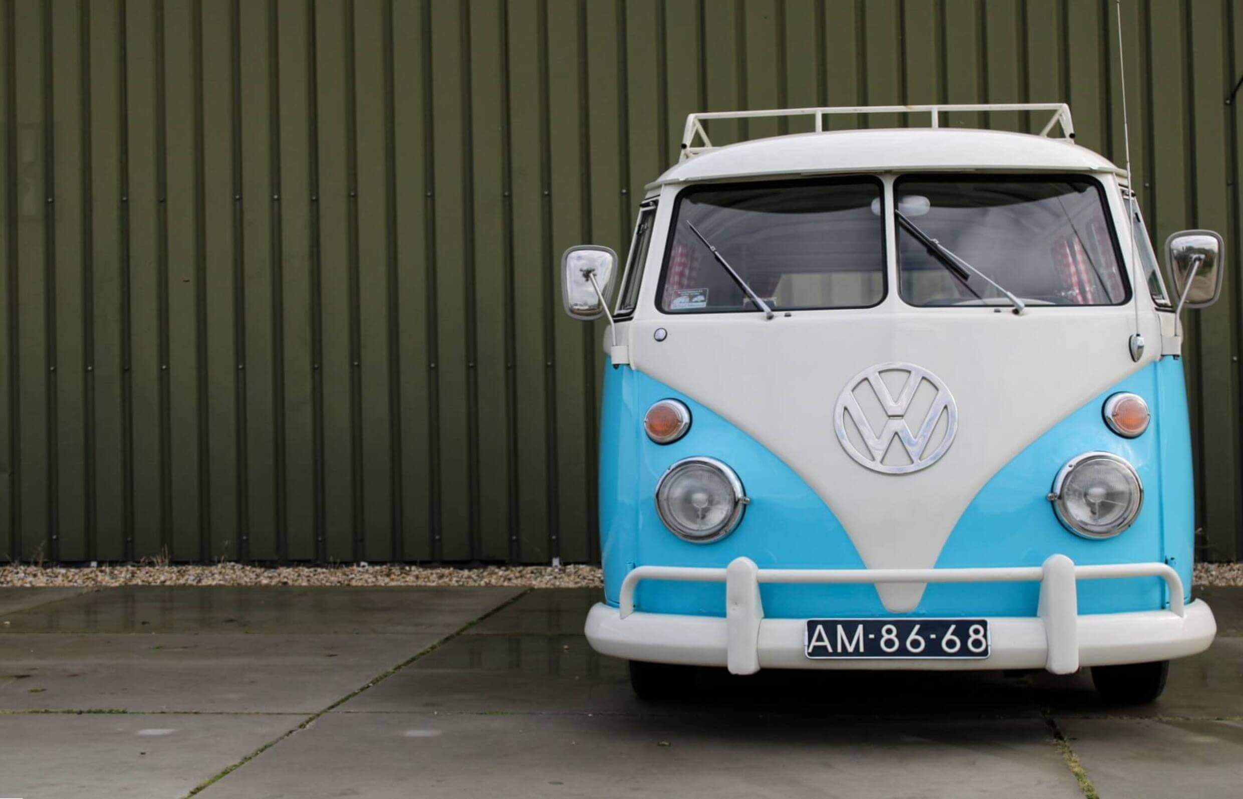 VRT vw bus blue sky silder